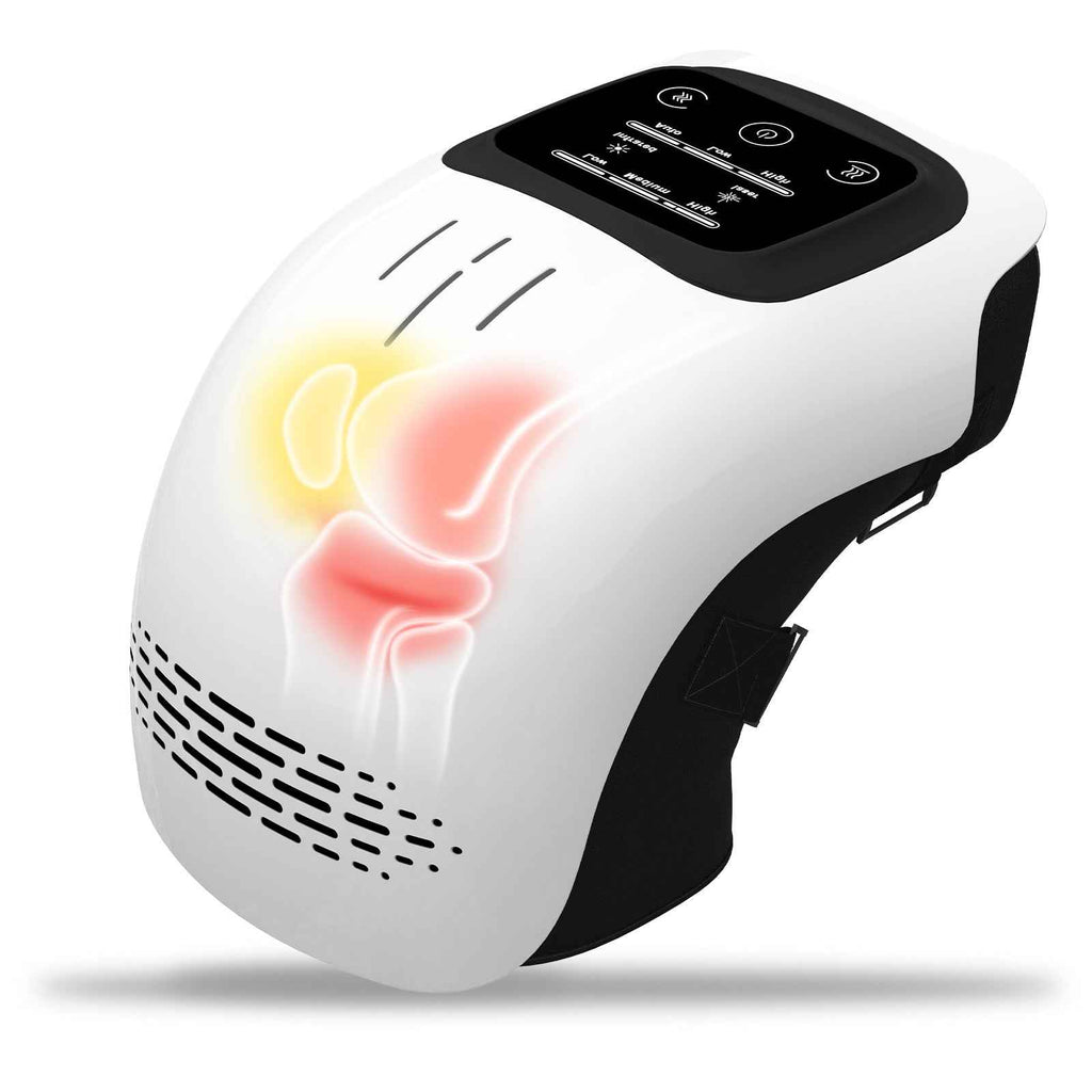 Electric Knee Massager with Heat - Rechargeable Pain Relief Therapy Device
