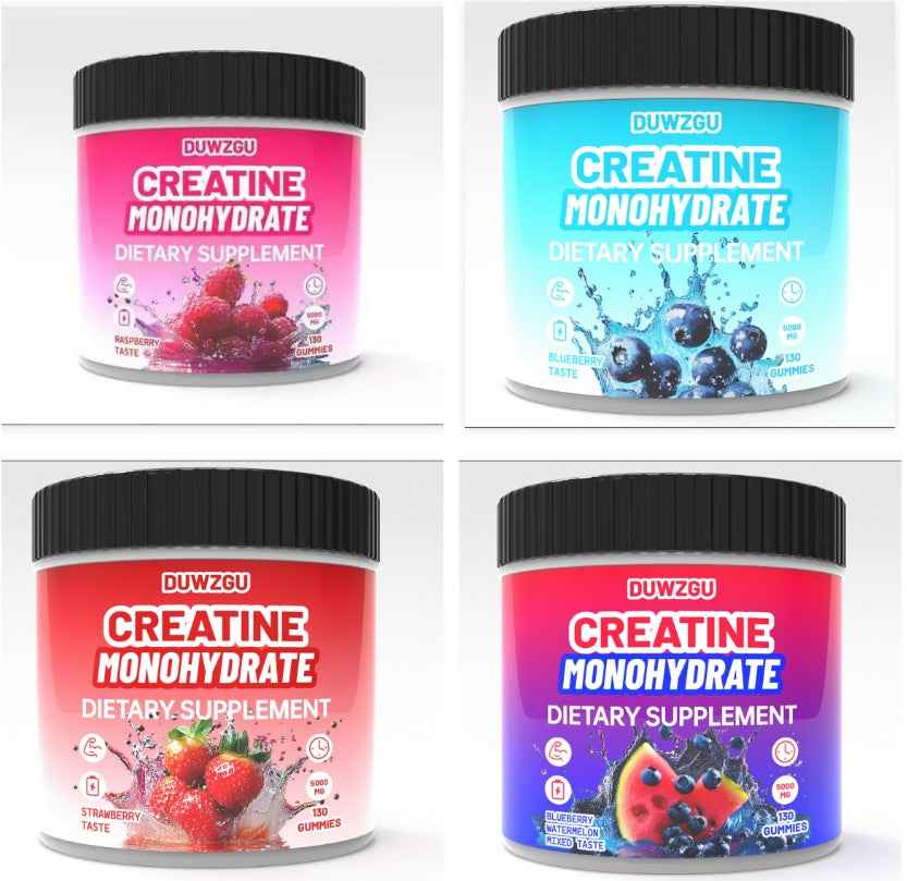 Creatine Monohydrate Powder - Muscle Building Supplement with L-Carnitine & Taurine