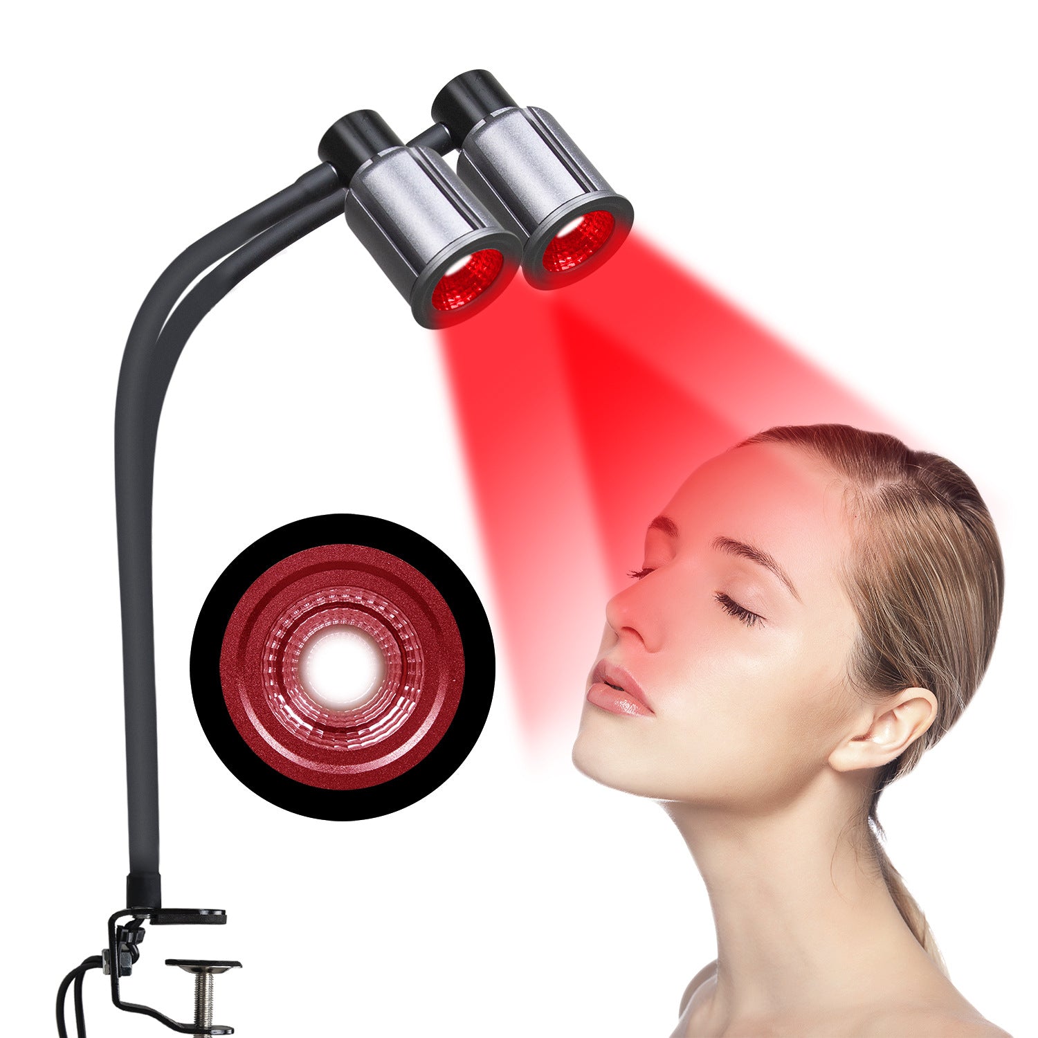 Red Light Therapy Device - LED Infrared Anti-Aging Skin Treatment Lamp - Prime Care