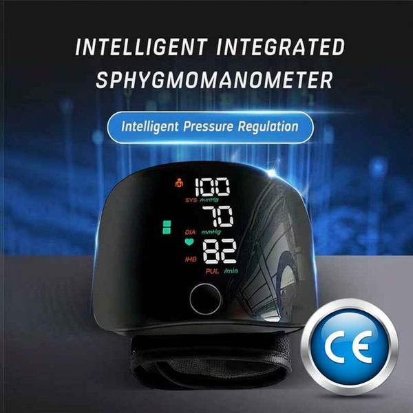 BP Monitor with 3D Blue Chrome CE Sticker