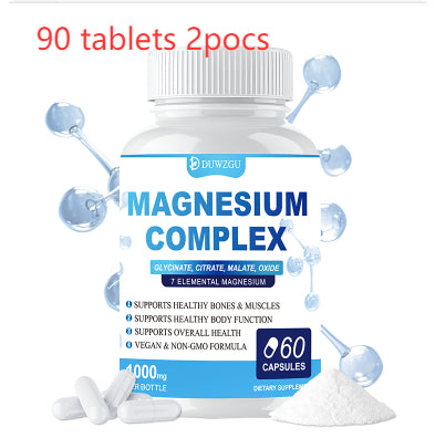 Magnesium Complex Capsules 60 Count - Premium Magnesium Supplement - Prime Care