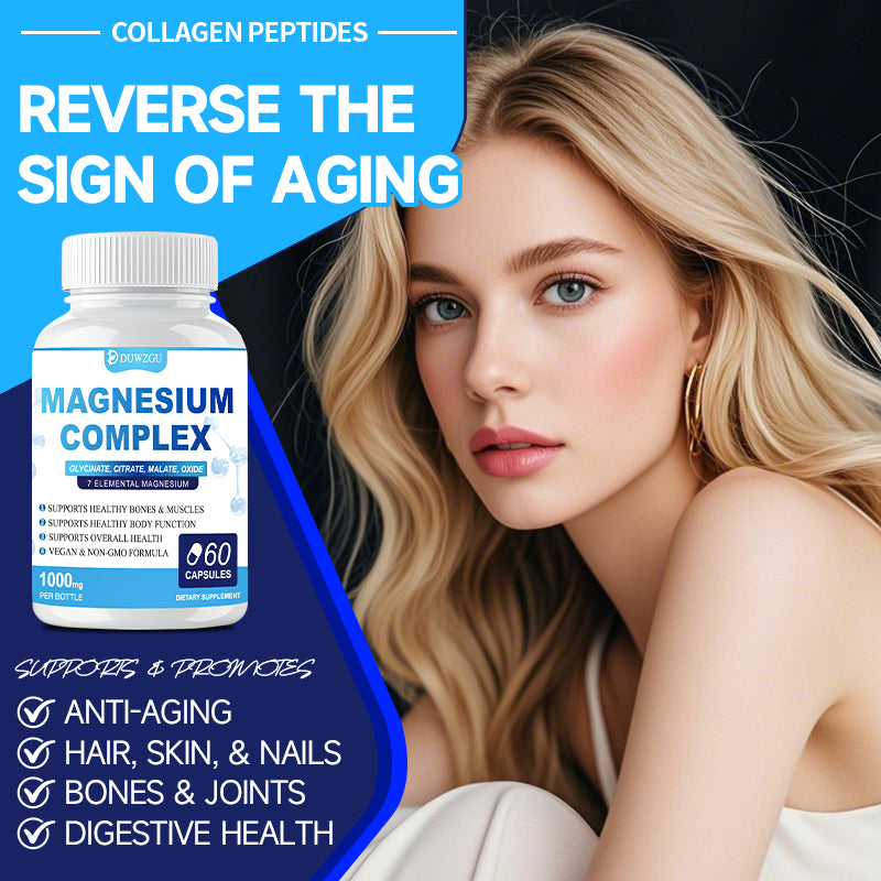 Magnesium Complex Capsules 60 Count - Premium Magnesium Supplement - Prime Care